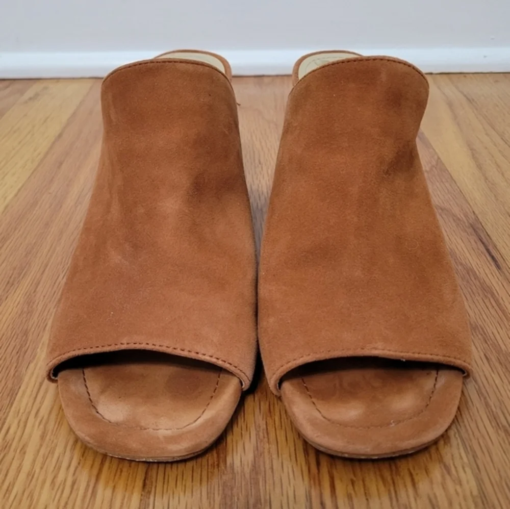 Marc Fisher mules suede
